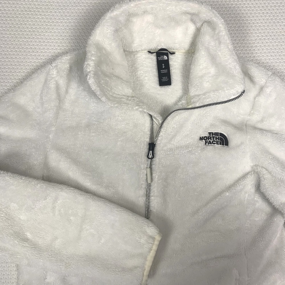 The North Face Osito Fuzzy Fleece Full Zip Jacket Women’s Small White